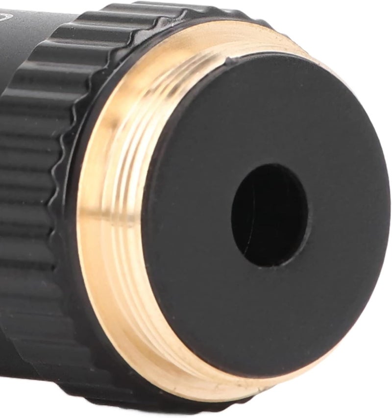 POCREATION Biological Microscope Lens, 195 Achromatic Black Objective Lens 100X High Power Objective Interface 20.2mm Thread Shape Standard RMS Size, for Use on Microscopes Replacement - Image 4